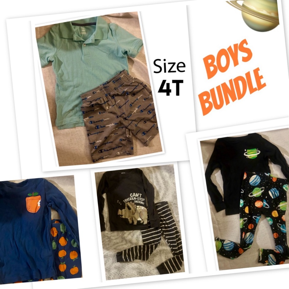 Boys 4T Polo & Shorts Set with Champion Shorts